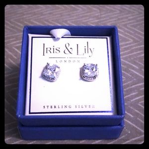 Iris and Lily sterling silver earrings. Never used